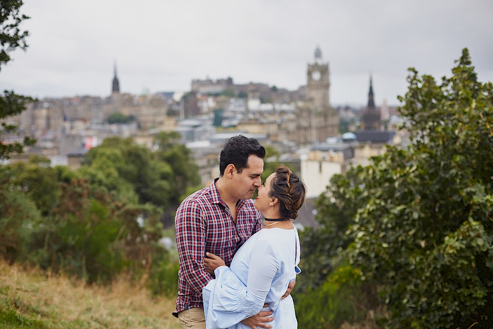 Calton Hill romance photography