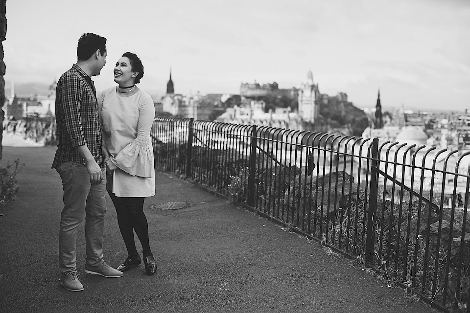 Calton Hill romance photography