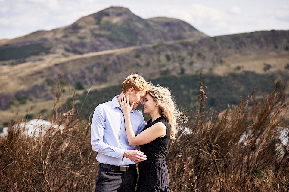 Calton Hill romantic couples photography