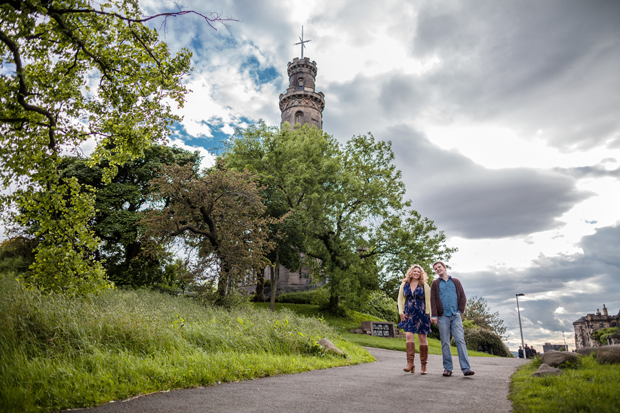 Calton Hill couple  photography